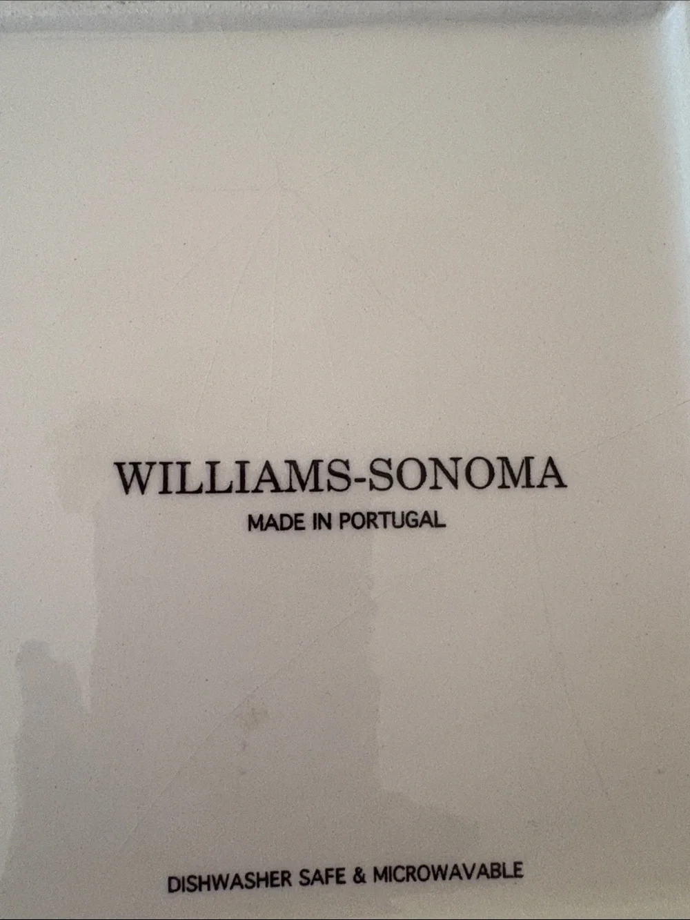 Williams-Sonoma Scripted Olive Botanical Ceramic Serving Plates - Set of 2